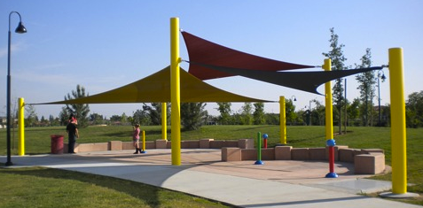 shade triangle parks park sails sun solutions structures